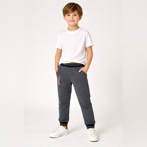 Deux par Deux Gray Boys Sweatpants with Pockets